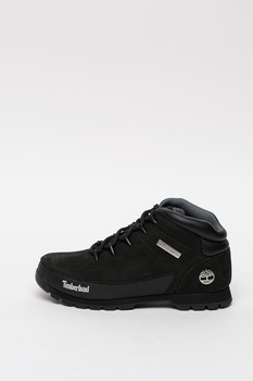 Timberland, Ghete de piele nabuc Euro Sprint, Negru, 9 Timberland, Ghete de piele nabuc Euro Sprint, Negru, 9