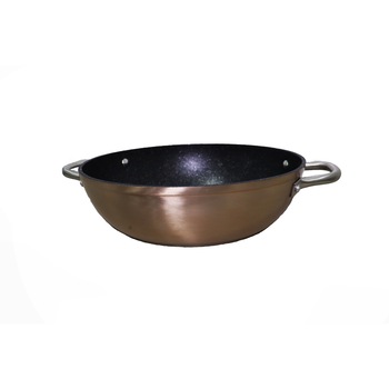 Tigaie wok de aluminiu cu inductie Ibili-Natura Copper,28cm Tigaie wok de aluminiu cu inductie Ibili-Natura Copper,28cm