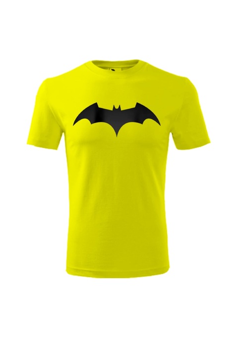 Tricou personalizat, Batman, barbati, bumbac, galben, L EU