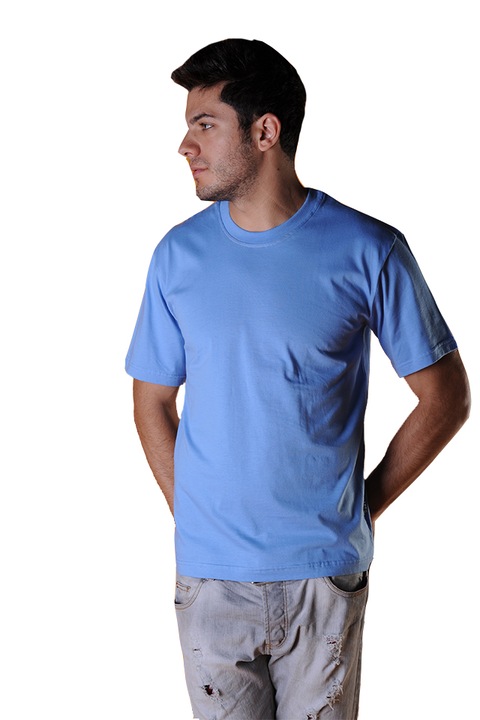 Tricou barbati, maneca scurta, Tuareg, Model 1, Albastru lavanda