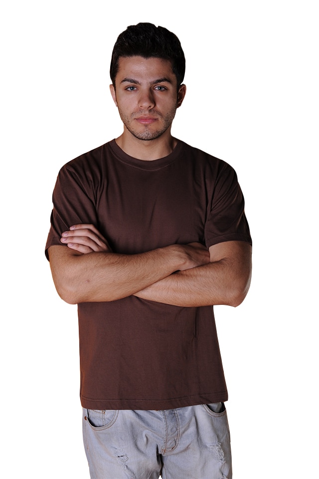 Tricou barbati, maneca scurta, Tuareg, Model 1, Maro