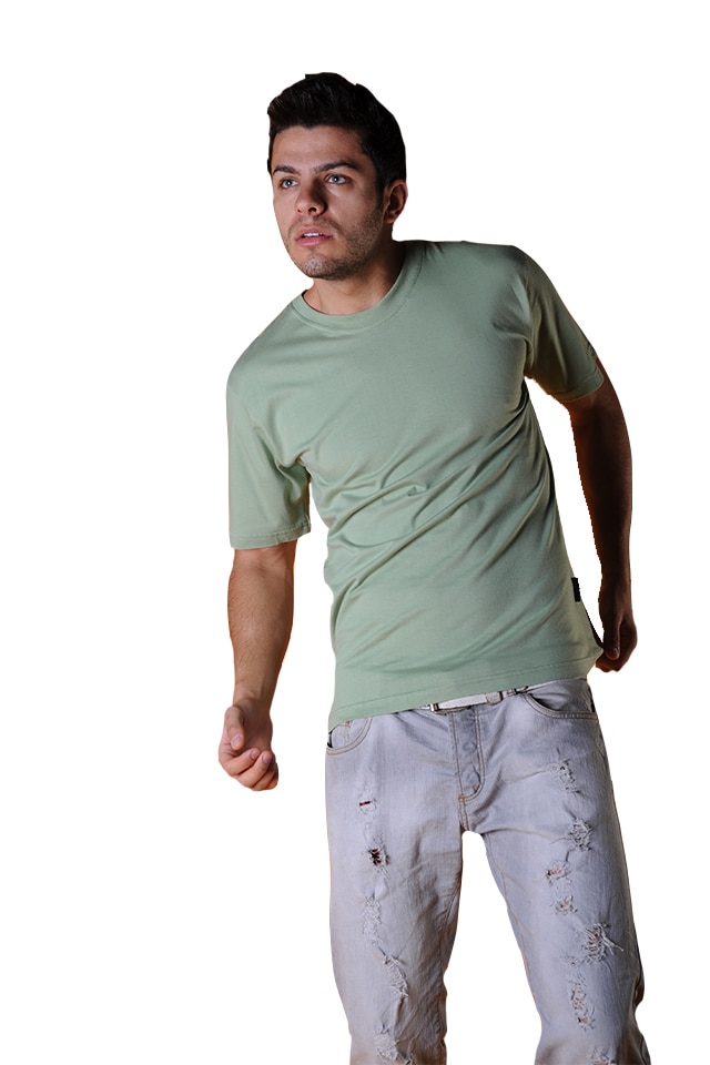 Tricou barbati, maneca scurta, Tuareg, Model 1, Verde
