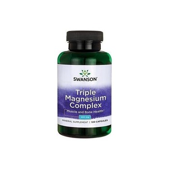 Complex Triplu de Magneziu 400 miligrame 100 capsule Swanson Complex Triplu de Magneziu 400 miligrame 100 capsule Swanson