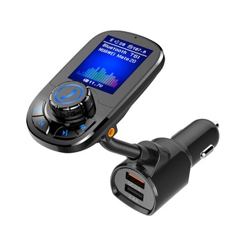 Modulator FM Techstar® T61, Ecran TFT, Wireless, Bluetooth 4.2, Microfon Integrat, Quick Charge 3.0, Slot MicroSD, AUX IN/OUT Modulator FM Techstar® T61, Ecran TFT, Wireless, Bluetooth 4.2, Microfon Integrat, Quick Charge 3.0, Slot MicroSD, AUX IN/OUT