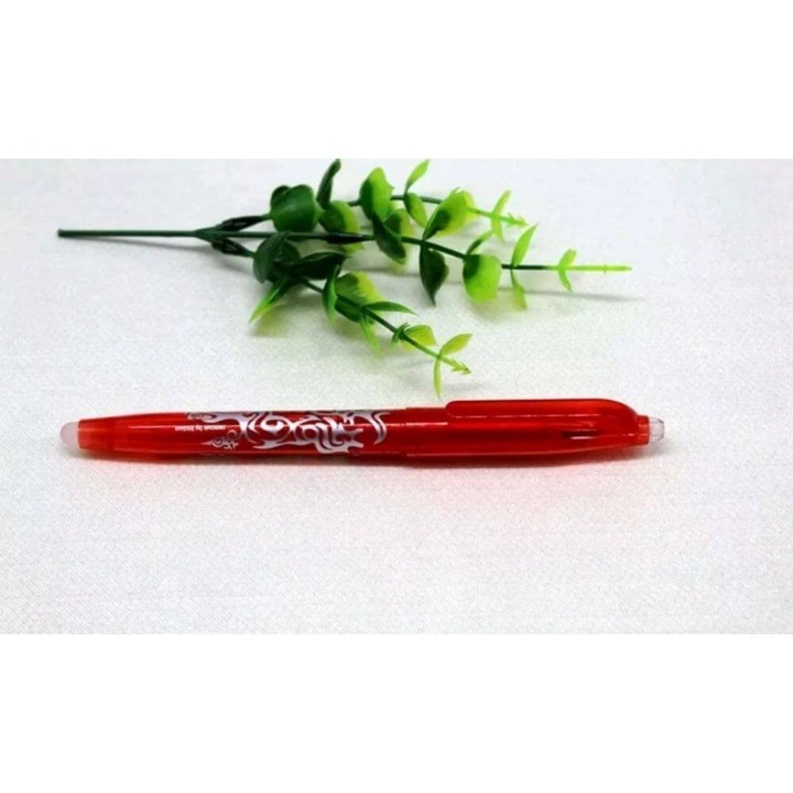 Tollhenger PILOT Frixion, hegy 0,7 mm, piros bánya, műanyag test radírral