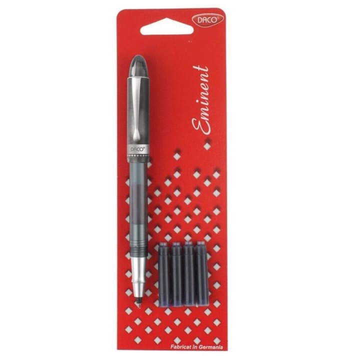 DACO Eminent Rollerball Pen, fekete műanyag test