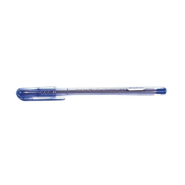 Комплект от 25 химикалки PENSAN My Pen Pens, син повод, връх 0,5 mm, прозрачно пластмасово тяло с капачка