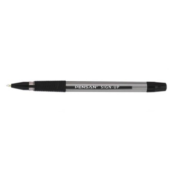 Pix PENSAN Sign Up, Varf 1 mm, Scriere Neagra, Corp Plastic Transparent cu Capac Pix PENSAN Sign Up, Varf 1 mm, Scriere Neagra, Corp Plastic Transparent cu Capac
