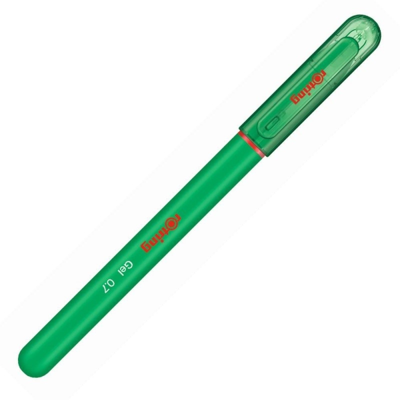 Pix cu gel - Rotring 0.7 - Green, Fara mecanism, Verde
