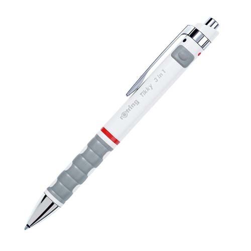 Pix - Tikky 3in1 - White, 0.7 mm, Cu buton, Alb