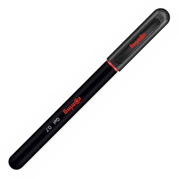 Zselés toll - Rotring 0.7 - Fekete, Mechanizmus nélkül, Fekete