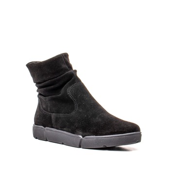 Botine casual dama, piele naturala de antilopa, 12-14437 N 9727, Negru Botine casual dama, piele naturala de antilopa, 12-14437 N 9727, Negru