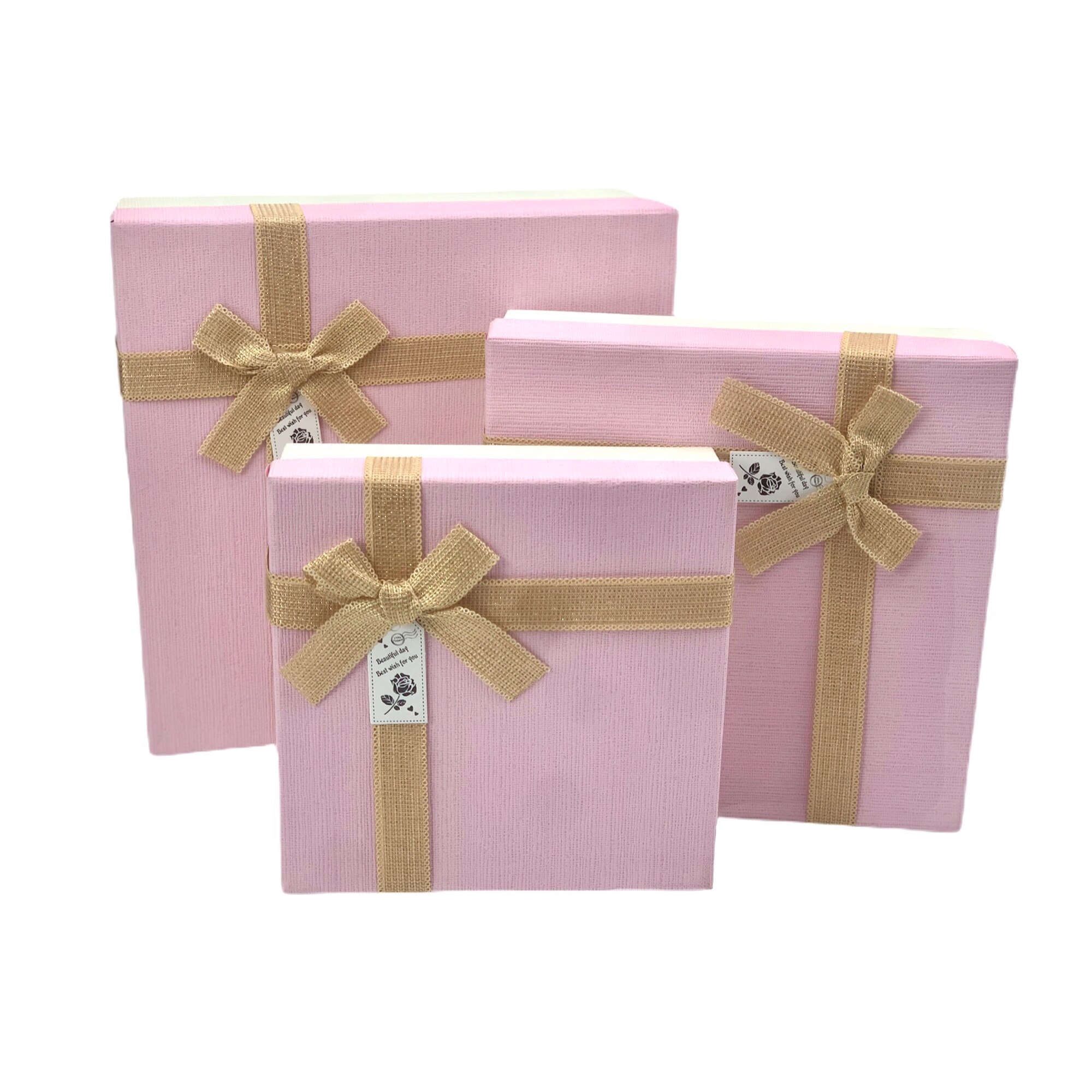 Set 3 cutii cadou, carton, 850 g