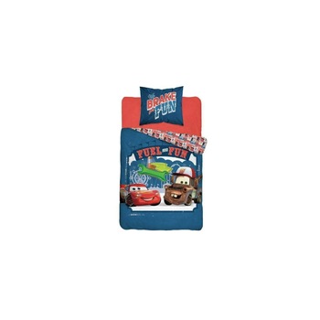 Lenjerie pat, Fuel and Fun, Cars, 160x200 cm Lenjerie pat, Fuel and Fun, Cars, 160x200 cm