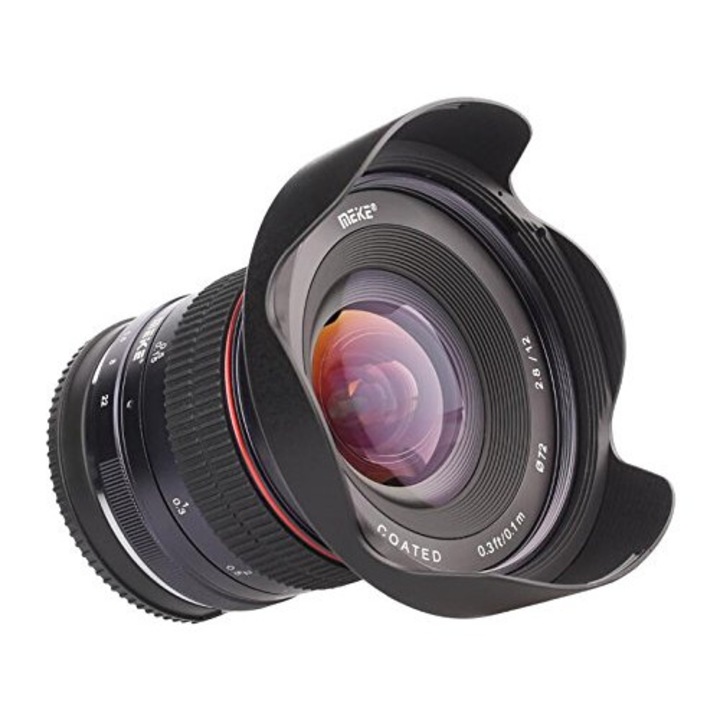 Obiectiv manual Meike 12mm F2.8 pentru FujiFilm FX-mount