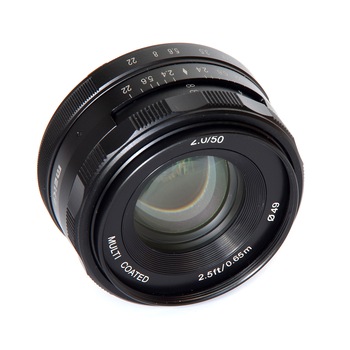 Obiectiv manual Meike 50mm F2.0 pentru FujiFilm FX-mount Obiectiv manual Meike 50mm F2.0 pentru FujiFilm FX-mount