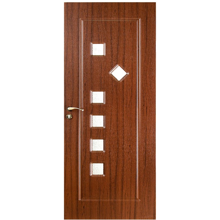 Usa lemn interior cu geam Style-014 Stejar Inchis 2000/600