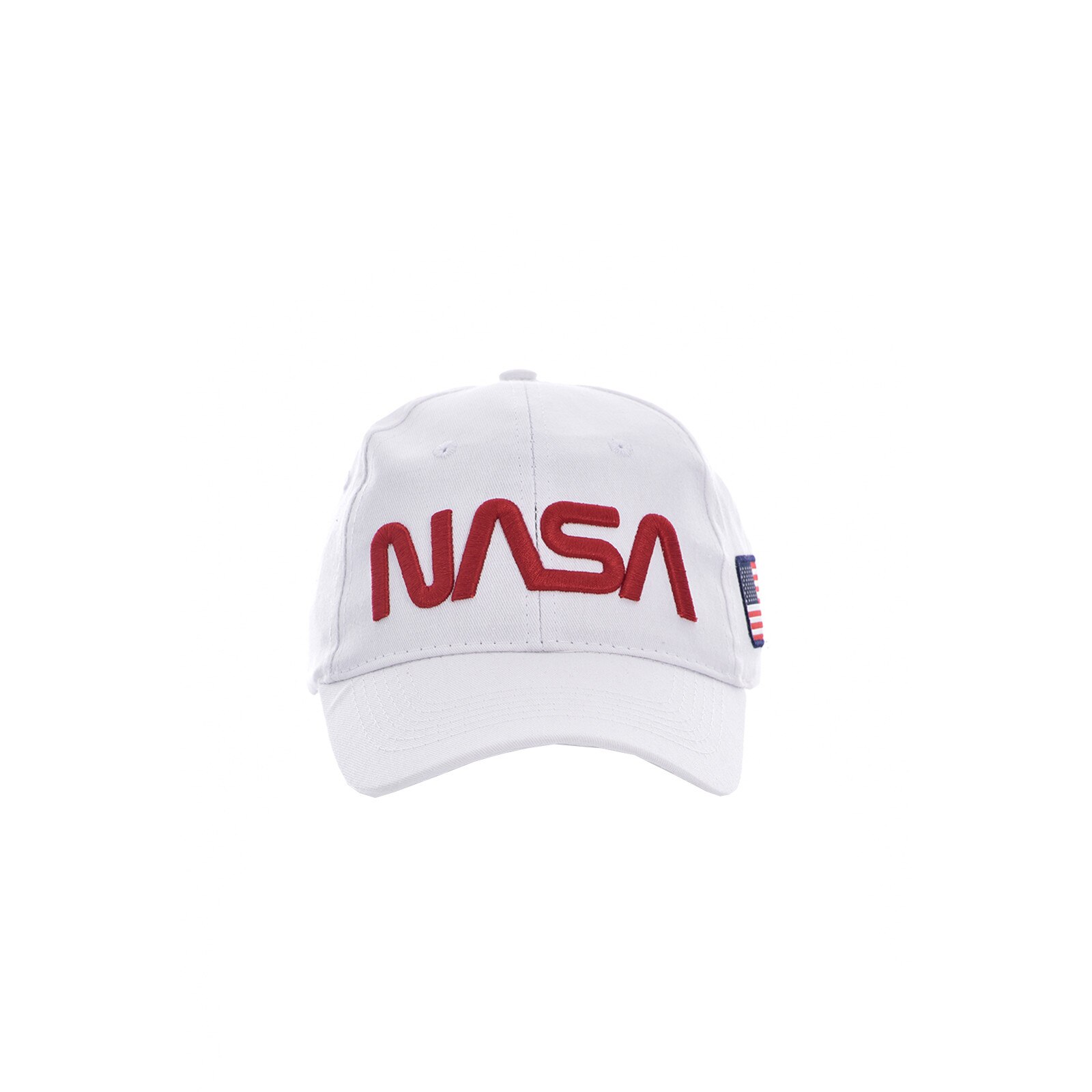 Sapca barbati cu imprimeu logo, Nasa, Alb , Onesize standard