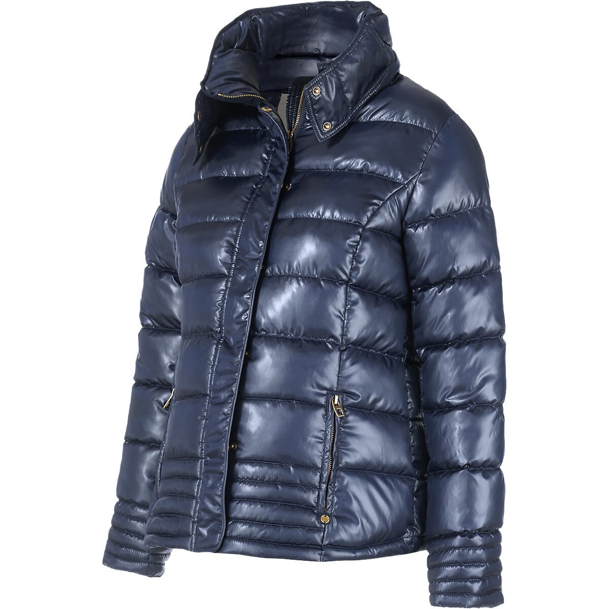 Geaca matlasata gravide, Esprit, albastra, marimea 34