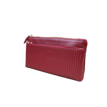 Portofel dama, din piele naturala, Hassion, Model L-2008-2 Red Portofel dama, din piele naturala, Hassion, Model L-2008-2 Red