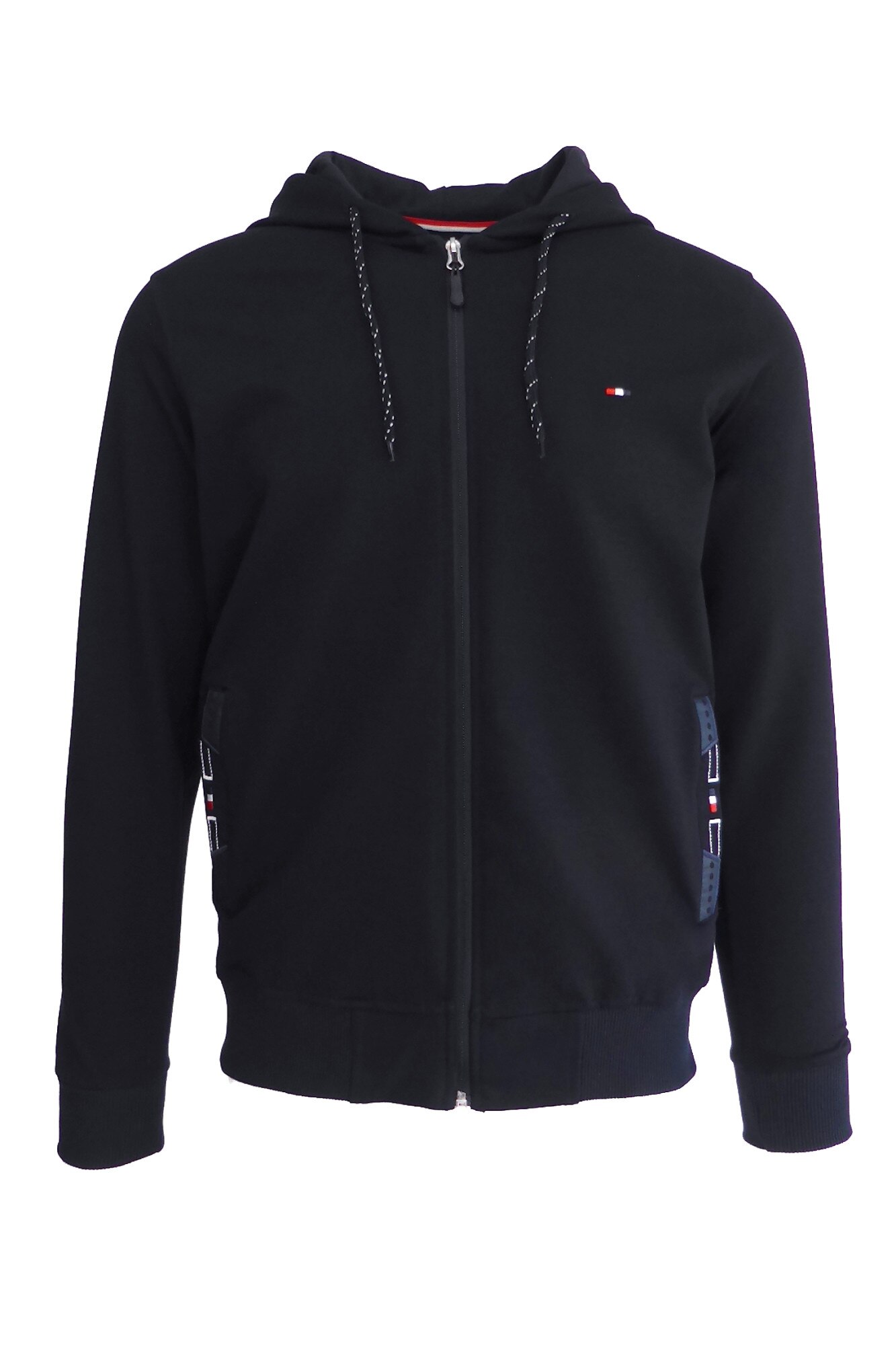 Hanorac pentru barbat, Univers Fashion, culoare albastru cu 2 buzunare oblice si gluga, XL