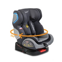 Scaun auto rotativ cu ISOFIX Moni COLONEL 0-36 kg, Gri deschis