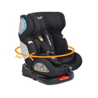 Scaun auto rotativ cu ISOFIX Moni COLONEL 0-36 kg, Negru
