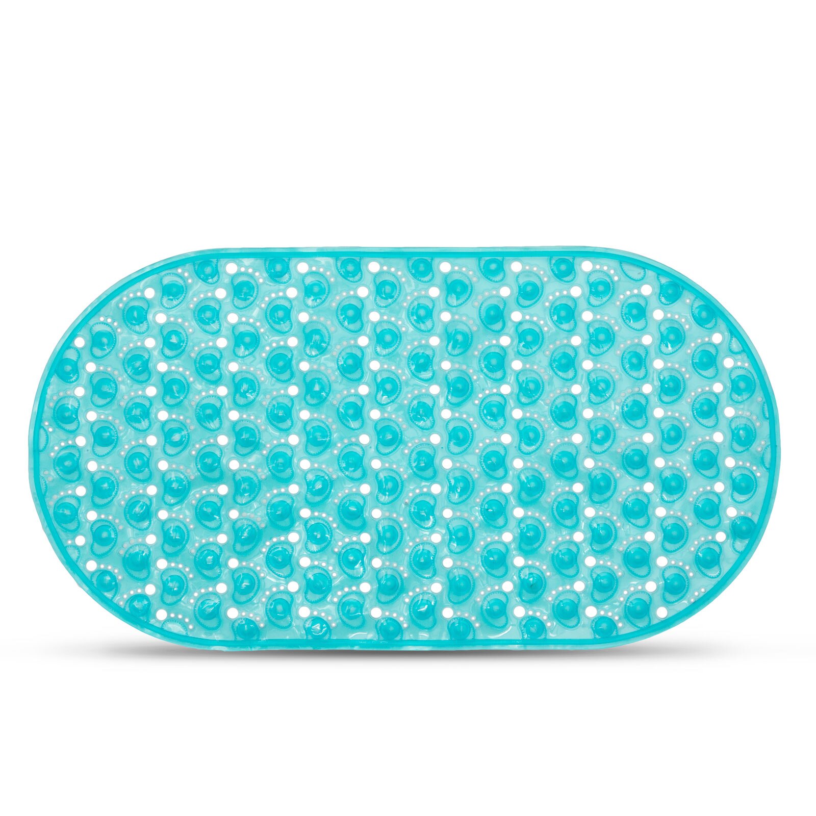 Covoras baie Family, Antiderapant, 68 x 37,5 cm, Albastru deschis