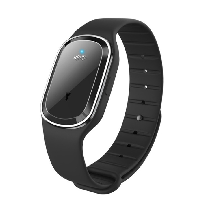 Bratara Tip Ceas cu Ultrasunete pentru Indepartarea Insectelor si Protectie Impotriva Tantarilor, Unisex Premium, Negru, Garami Shop®