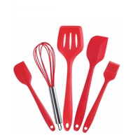 set 5 ustensile bucatarie quasarampco spatula mare paleta tel pensula spatula mica silicon rosu imagen 7_0_
0