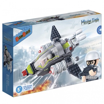 Set constructie Trupele speciale, aeronava de lupta, Banbao Set constructie Trupele speciale, aeronava de lupta, Banbao