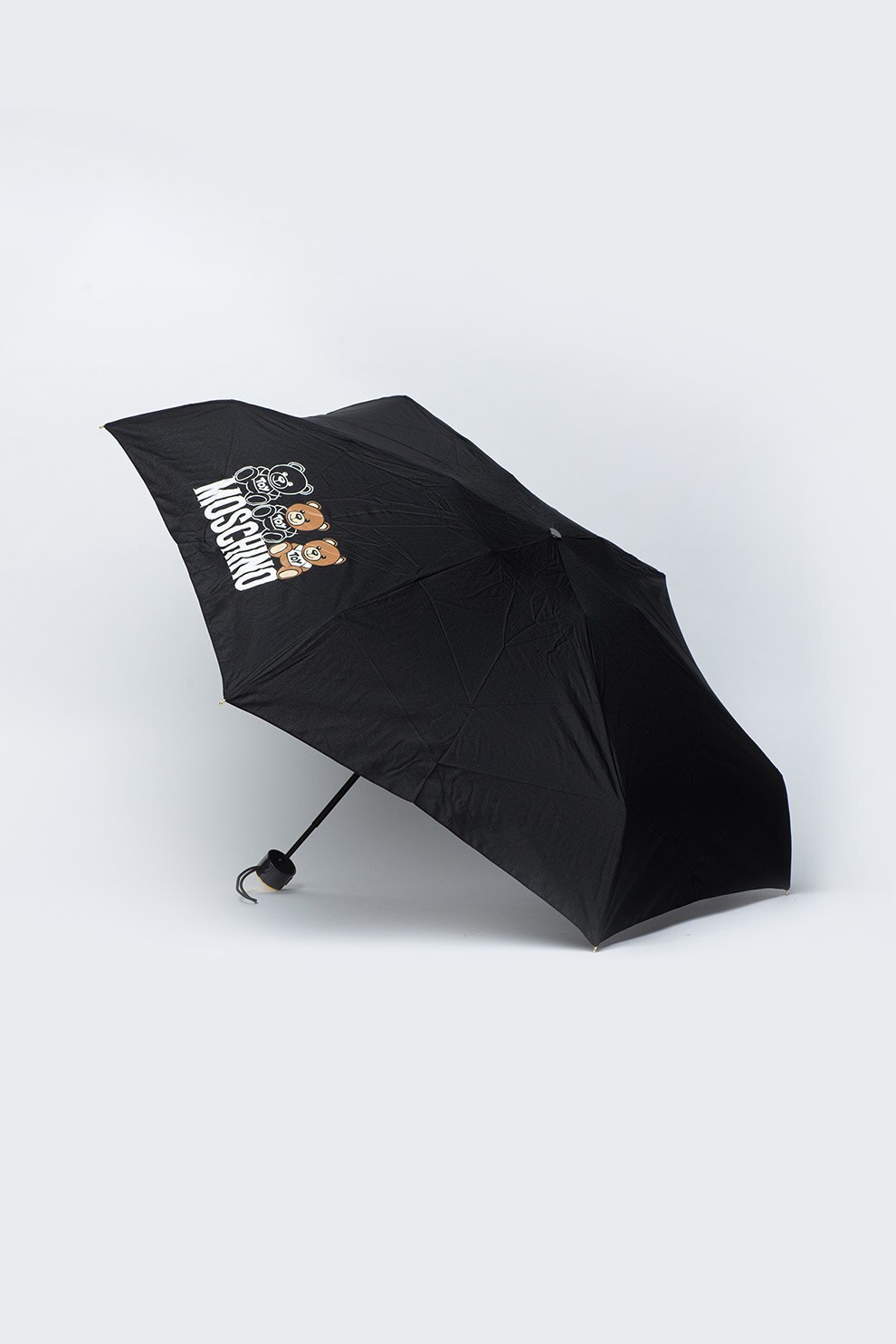 Moschino, Umbrela pliabila Bear Scribbles, Negru