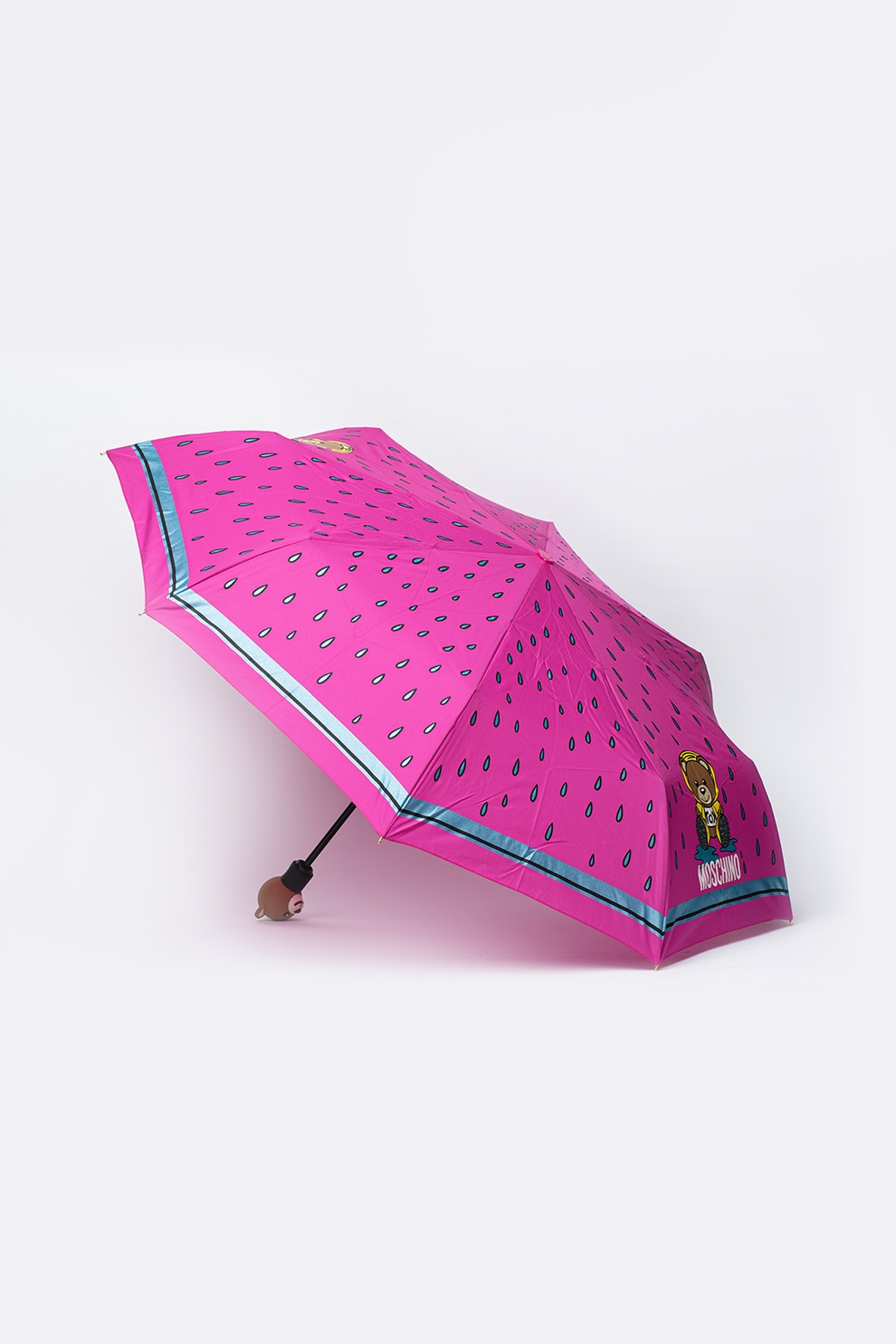 Moschino, Umbrela pliabila Bear In The Rain, Roz fandango/Maro
