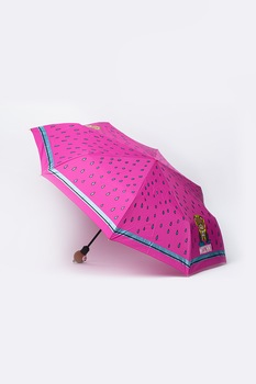 Moschino, Umbrela pliabila Bear In The Rain, Roz fandango/Maro Moschino, Umbrela pliabila Bear In The Rain, Roz fandango/Maro