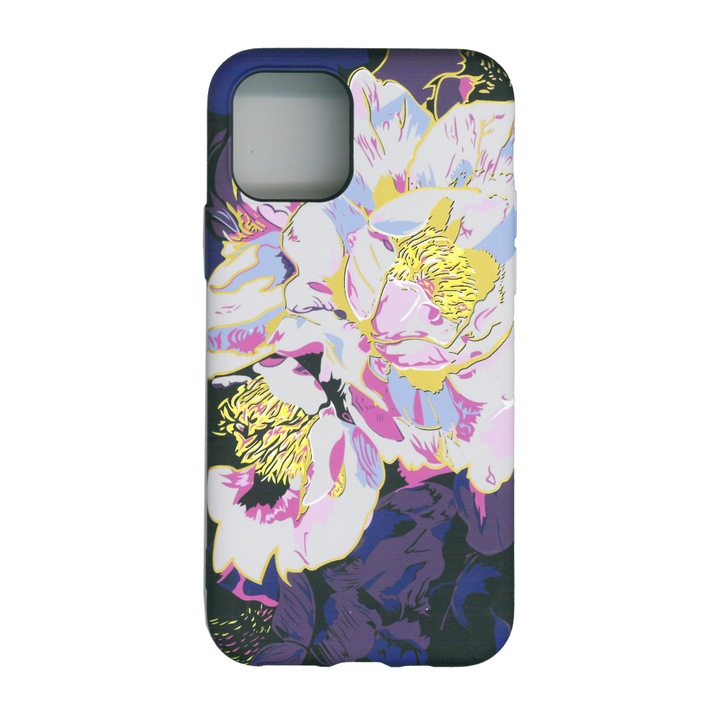 Husa protectie spate cu motiv floral, Luxo M10, pentru Apple iPhone 11
