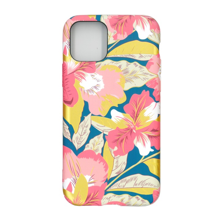 Husa protectie spate cu motiv floral, Luxo M12, pentru Apple iPhone 11 Pro