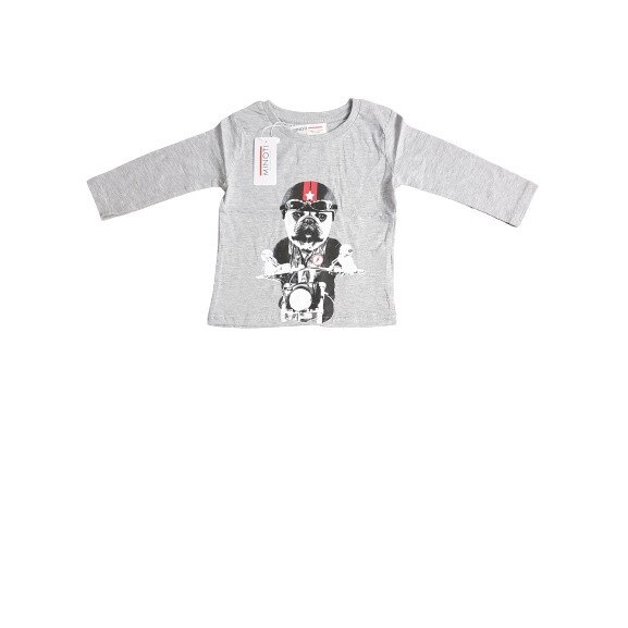 Bluza Minoti, gri, 9 - 12 luni