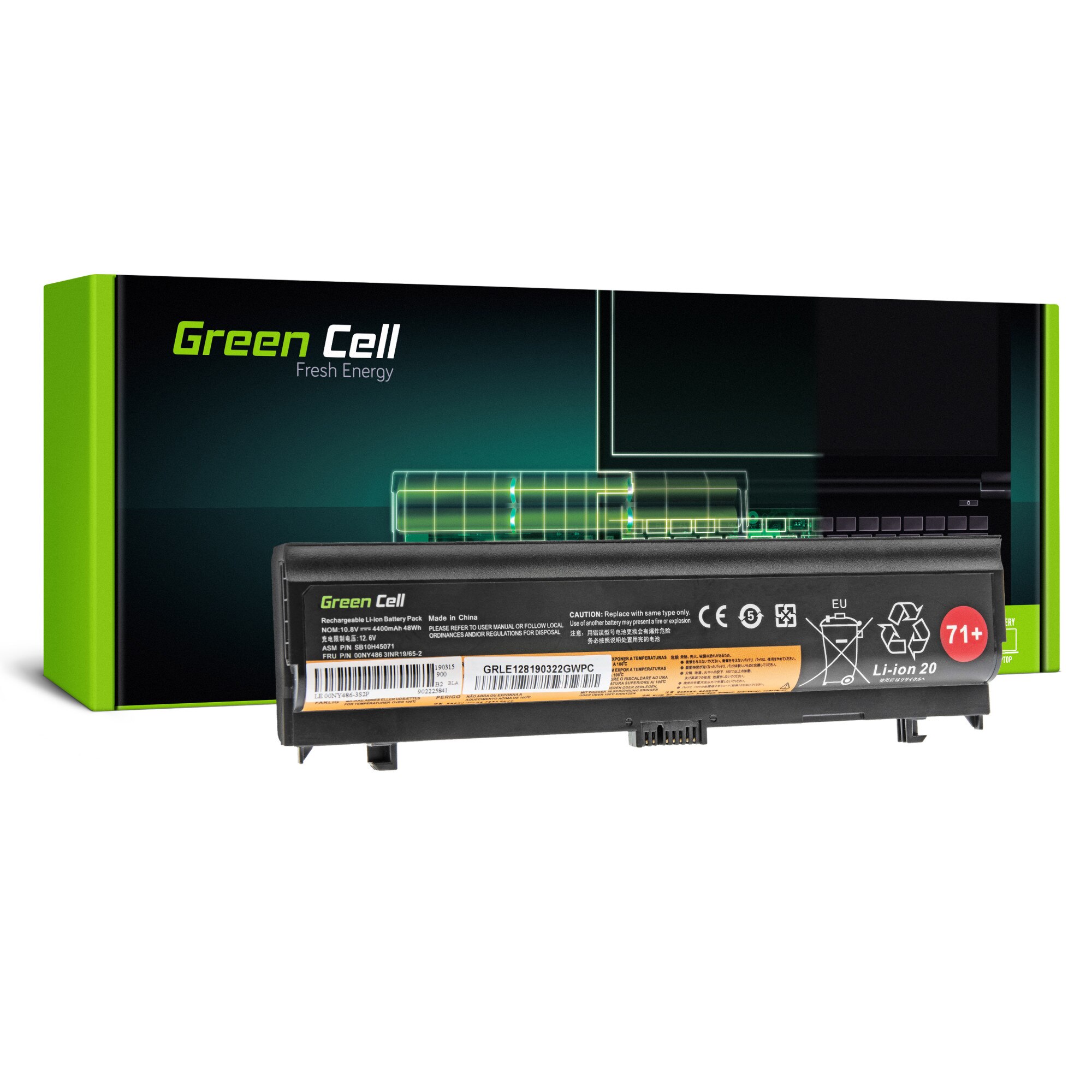 Baterie laptop pentru Lenovo ThinkPad L560 L570 acumulator marca Green Cell