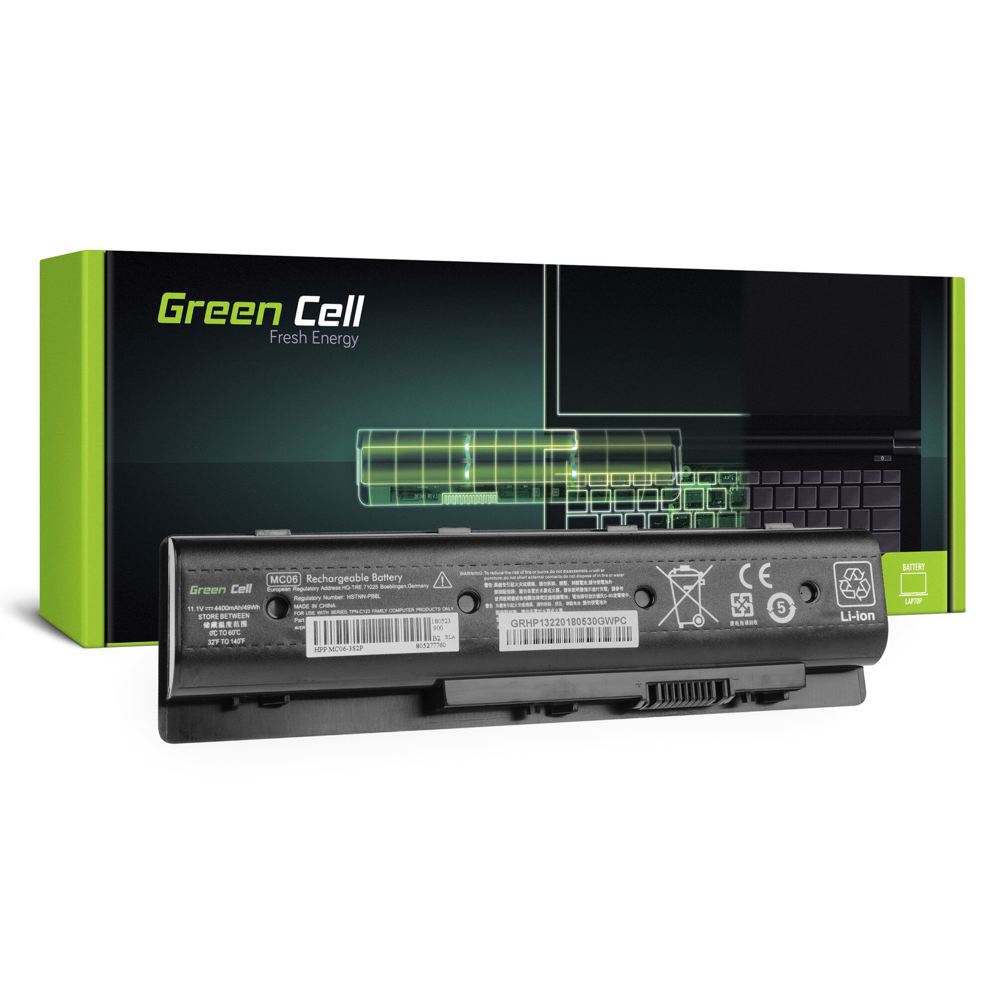 Baterie laptop MC06 pentru HP Envy 17-N 17-R M7-N acumulator marca Green Cell