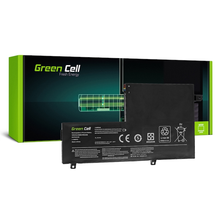 Green Cell L14M3P21 Laptop akkumulátor, Lenovo univerzális márka kompatibilis