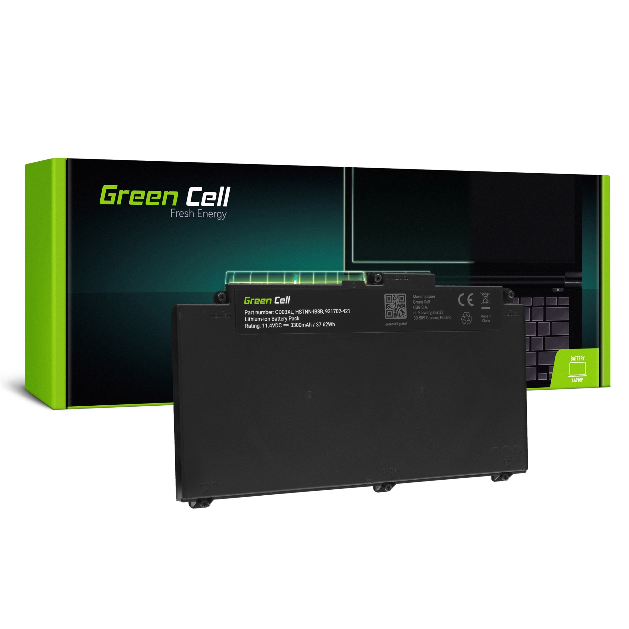 Baterie laptop CD03XL pentru HP ProBook 640 G4 G5 645 G4 650 G4 G5 acumulator marca Green Cell