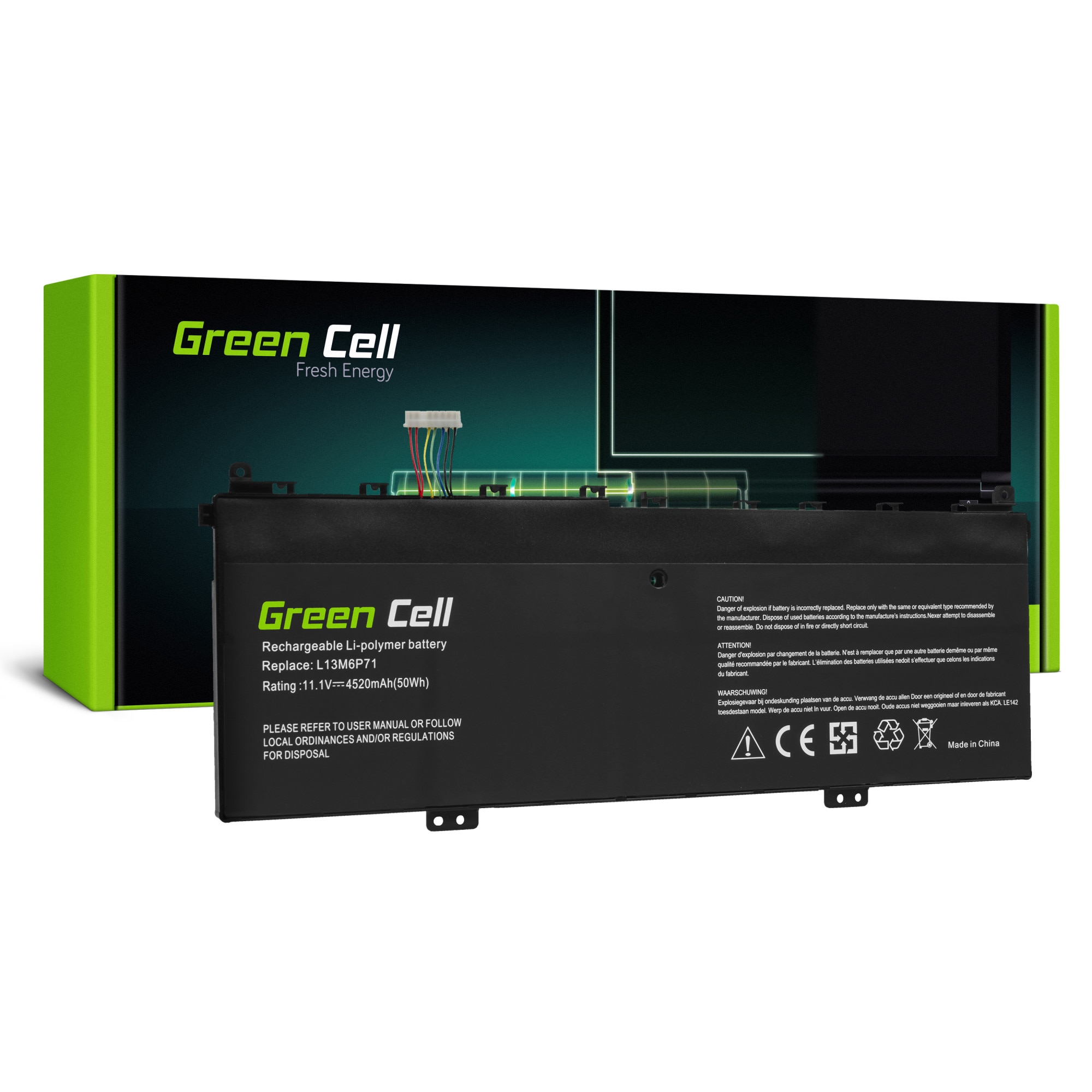 Baterie laptop L13M6P71 L13S6P71 pentru Lenovo Yoga 2 13 acumulator marca Green Cell
