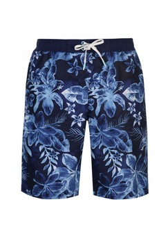 Pantaloni scurti de baie pentru barbati, SoulCal, Cargo Board, Imprimeu floral, Albastru inchis, M Pantaloni scurti de baie pentru barbati, SoulCal, Cargo Board, Imprimeu floral, Albastru inchis, M