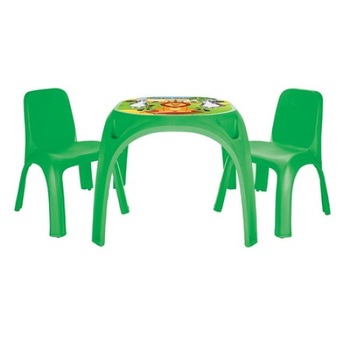 Masuta cu doua scaunele Pilsan King Study Table Green Masuta cu doua scaunele Pilsan King Study Table Green