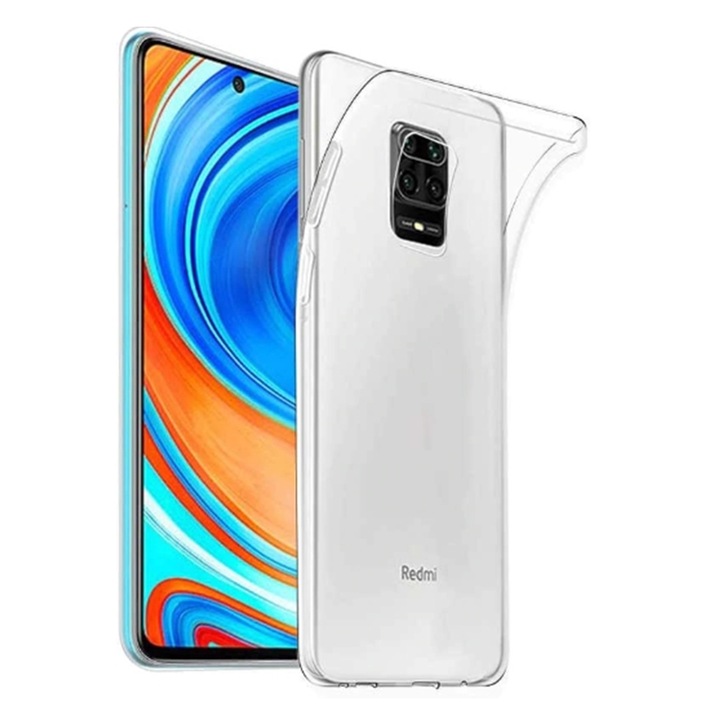 Калъф за телефон Xiaomi Redmi Note 9 Pro - прозрачен силиконов кейс