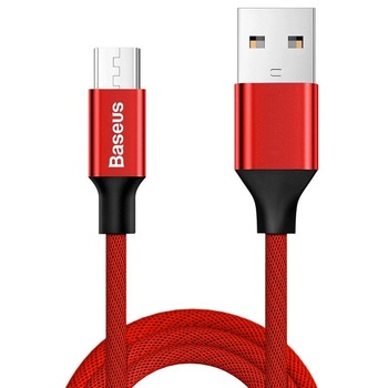 Cablu de date/ Incarcare Baseus, Yiven, Micro USB, 150 cm, 2A, Rosu Cablu de date/ Incarcare Baseus, Yiven, Micro USB, 150 cm, 2A, Rosu