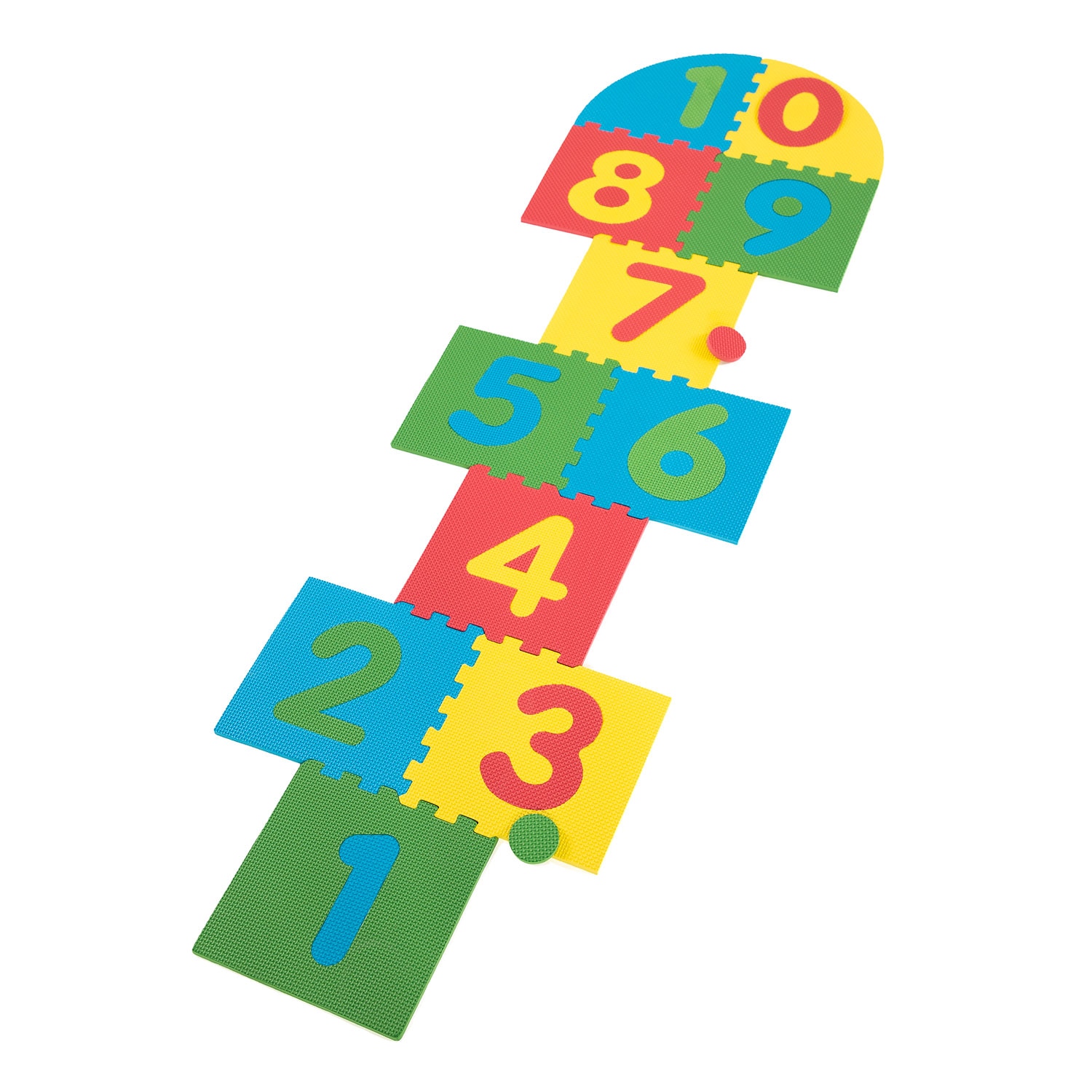 Covor puzzle cifre 1-10 iMK®, spuma EVA, usor de curatat