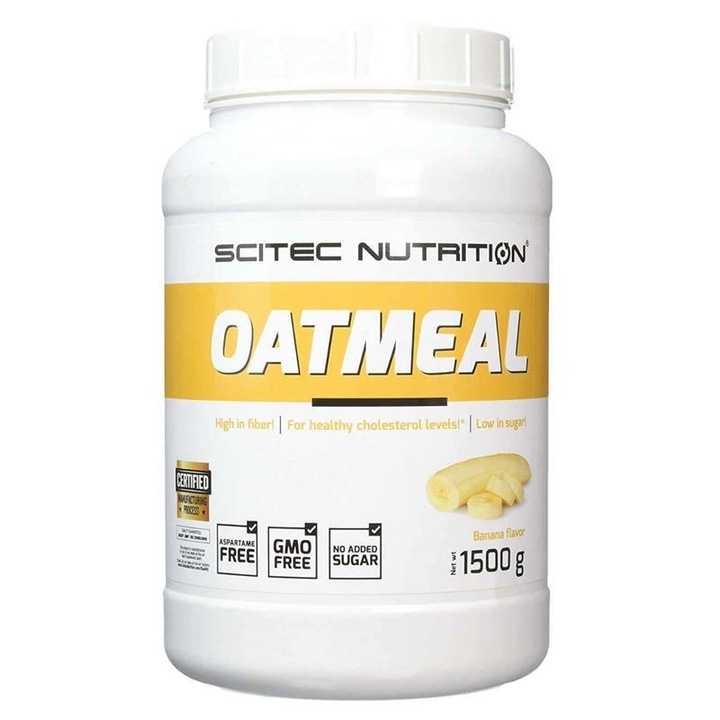 Supliment Alimentar Oatmeal Banane 1500 grame Scitec Nutrition