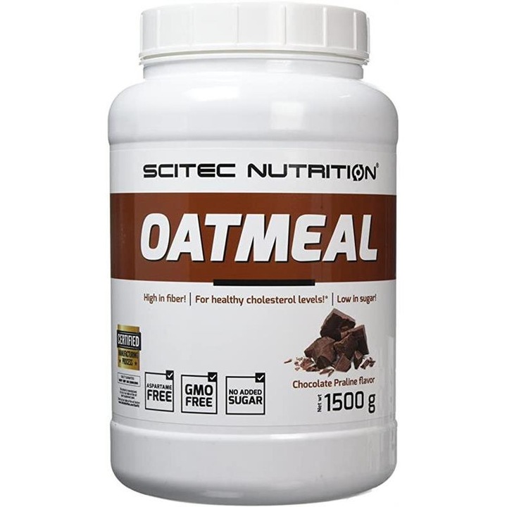 Supliment Alimentar Oatmeal Praline de Ciocolata 1500 grame Scitec Nutrition