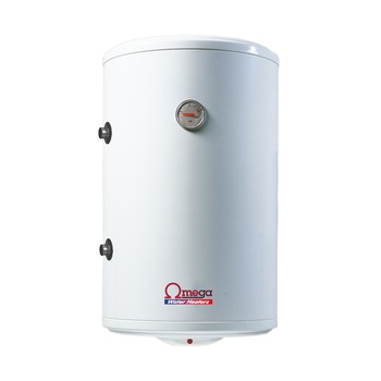 Boiler termoelectric cu serpentina si rezistenta electrica Omega, 50 l, rezervor emailat Boiler termoelectric cu serpentina si rezistenta electrica Omega, 50 l, rezervor emailat